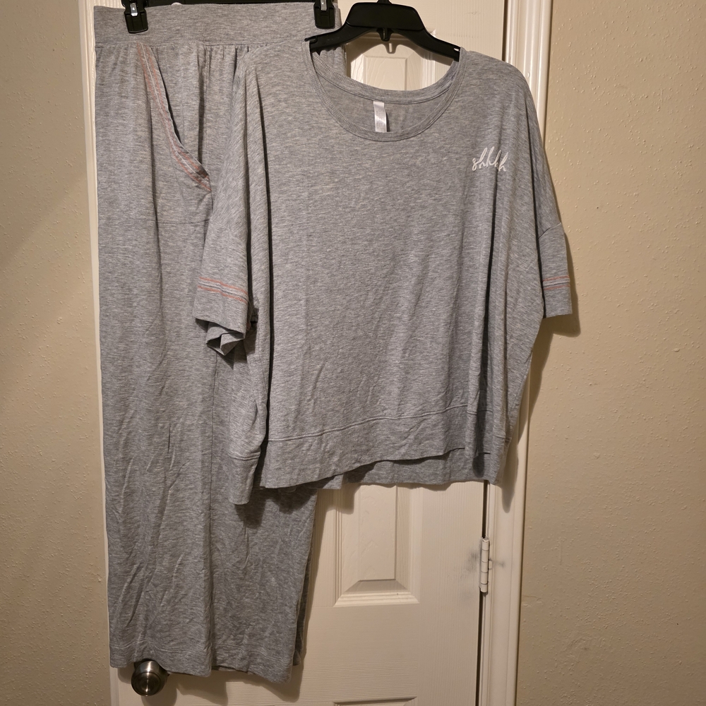 Cacique Gray Pajama Set Intimates & Sleepwear